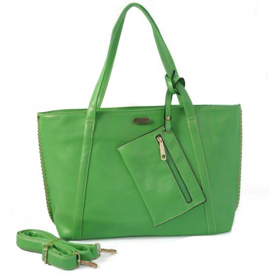 Coach City Chain Large Green Totes CII Coach City Chain Large Green Totes CII